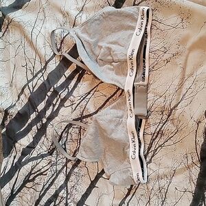 Gray Calvin Klein Bra